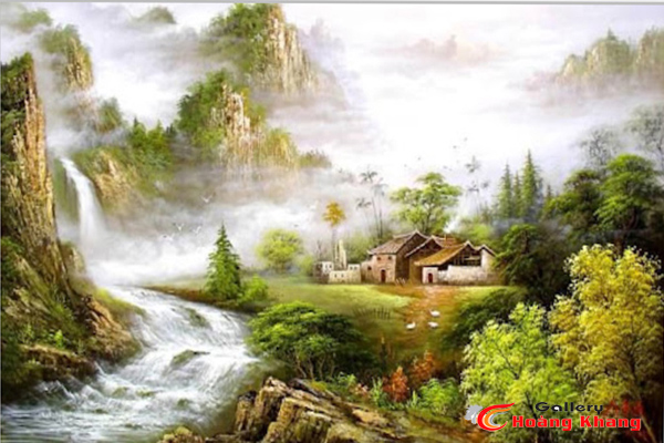 Tranh Núi - Nước - Phong Thuỷ